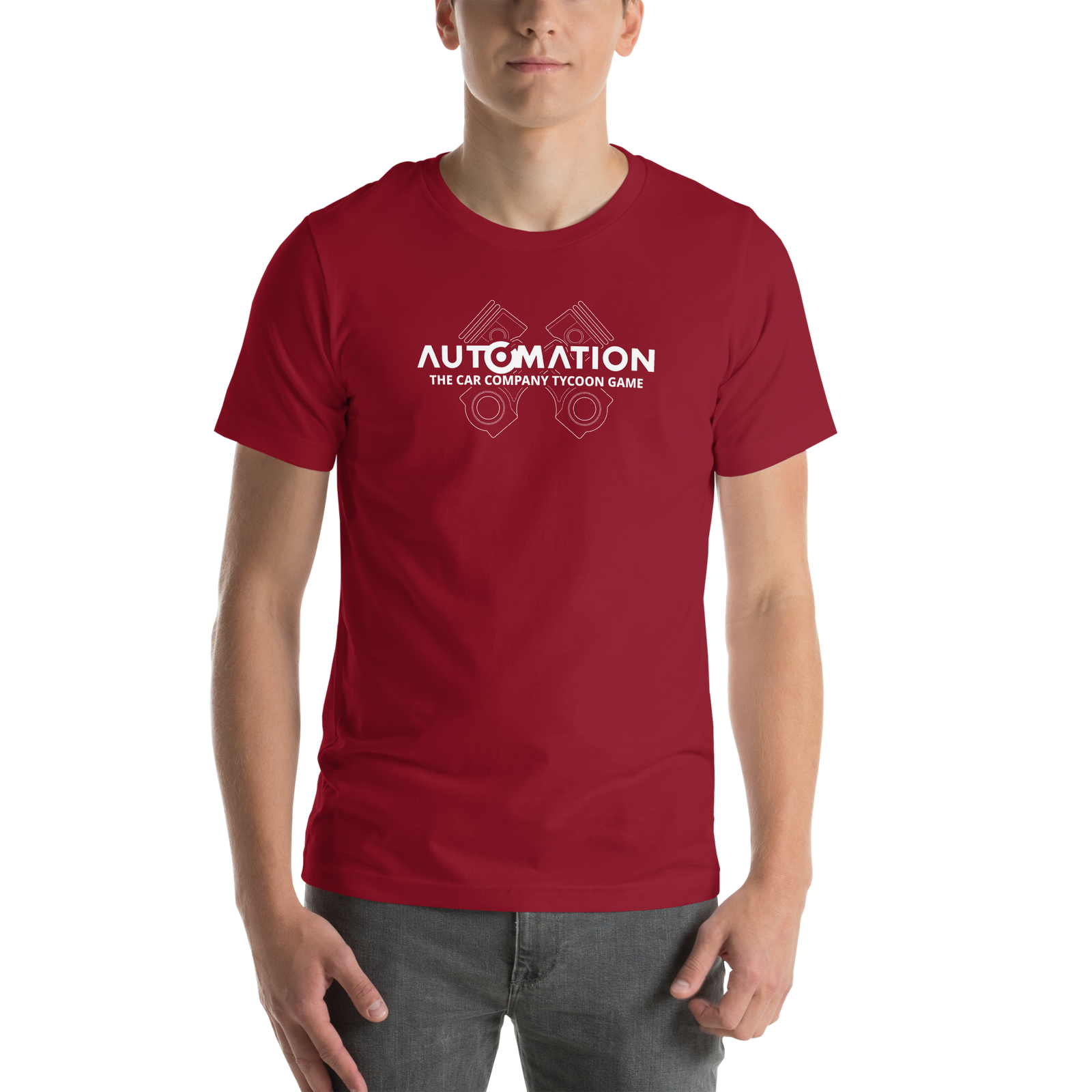 Automation White Logo Unisex T-shirt - Image 3
